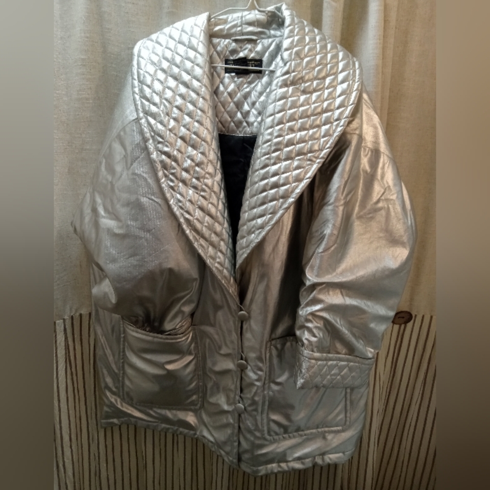 Silver Quilted Women's Jacket
